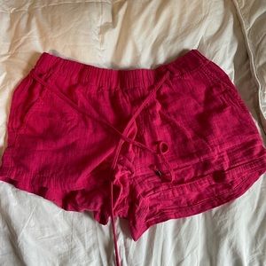 Pink soft shorts